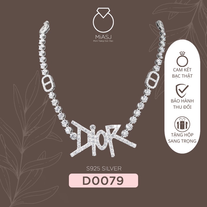 Dây xoàng Dior 4T2 Bạc Ý S925 Full đá cao cấp miễn phí xi Kim D0079 | Mi.A Trang sức bạc