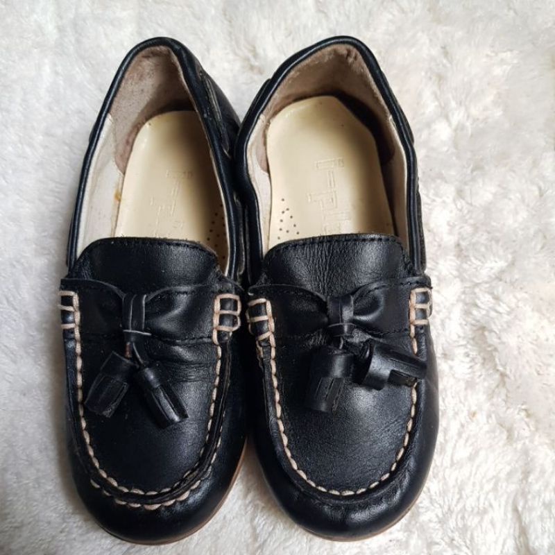 GIÀY SI MỌI  BÉ TRAI DA THẬT- SZ 17CM