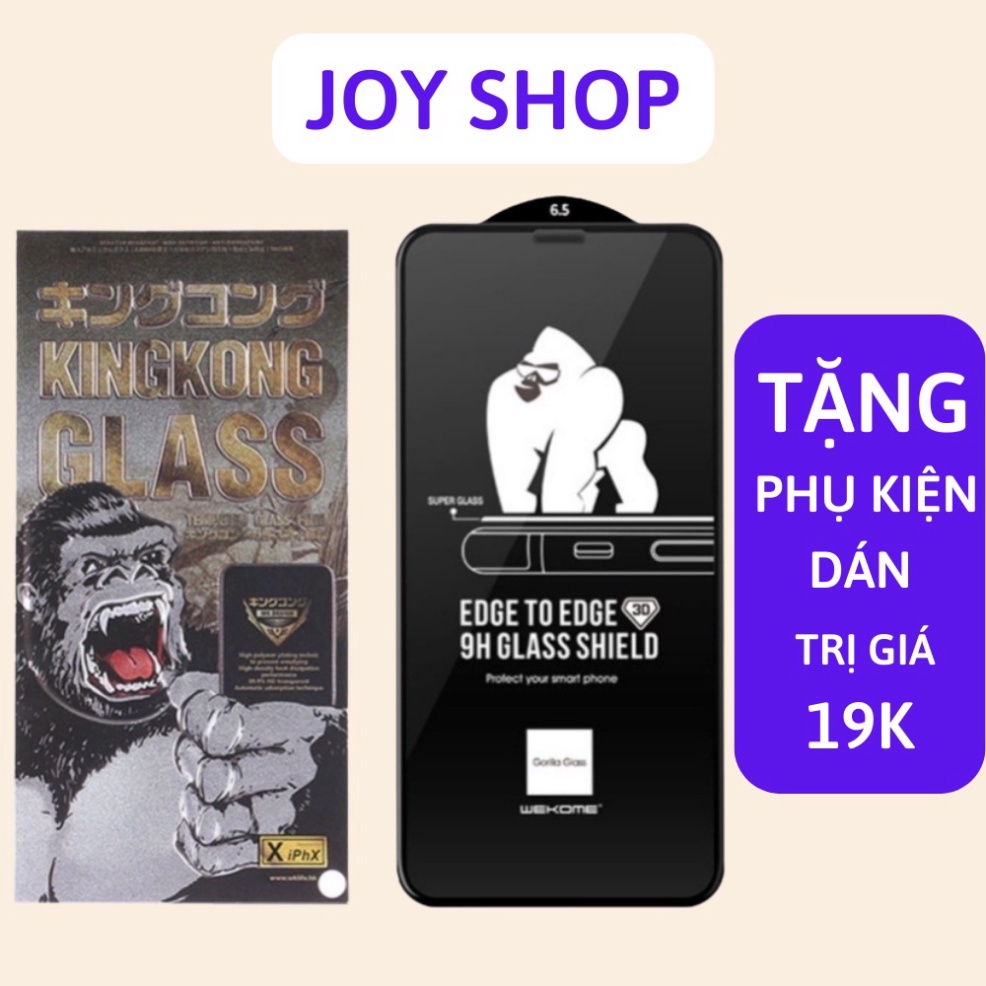 Kính cường lực iphone KingKong full màn 6/6s/6plus/6splus/7/8/7plus/8plus/x/xs/xsmax/11/12/13/14/pro/promax - ORIO [K-A]