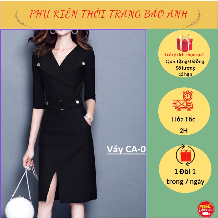 Đầm body cổ V tay lỡ phong cách châu âu, váy liền thân dáng ôm