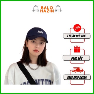 Mũ lưỡi trai cao cấp thêu số 1987 phong cách Hàn Quốc - Balo Hazin
