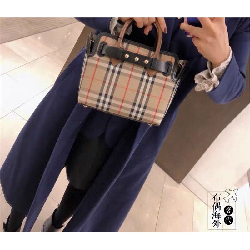 M9XZ BURBERRY 2021 New Release fashion Plaid portable crossbody dual-use all-match women's bag