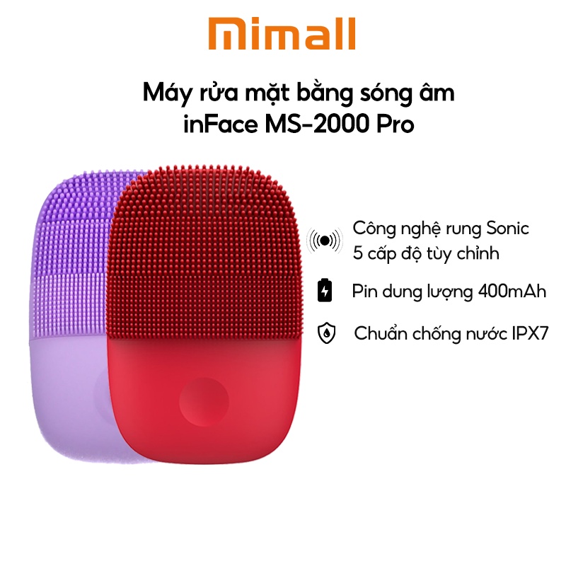 Máy rửa mặt sóng âm Inface Sonic Facial device - Bản quốc tế - Bảo hành 3 tháng | BigBuy360 - bigbuy360.vn