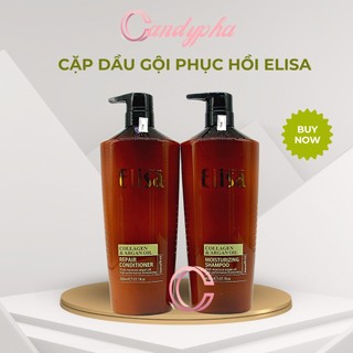 Dầu gội xả ELISA dưỡng sinh phục hồi kích thích mọc tóc không gàu không ngứa 500ml - 800ml * 2 chính hãng