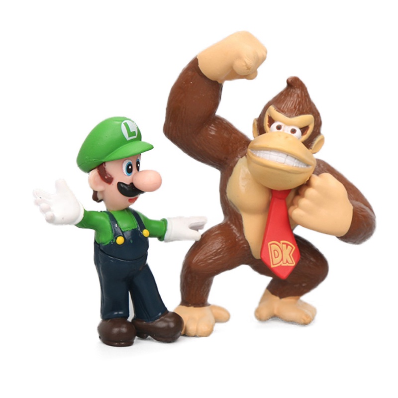 6 Mô Hình Nhân Vật Game Super Mario Bros Kids Fan Birthday Gifts Room Decoration Collectibles