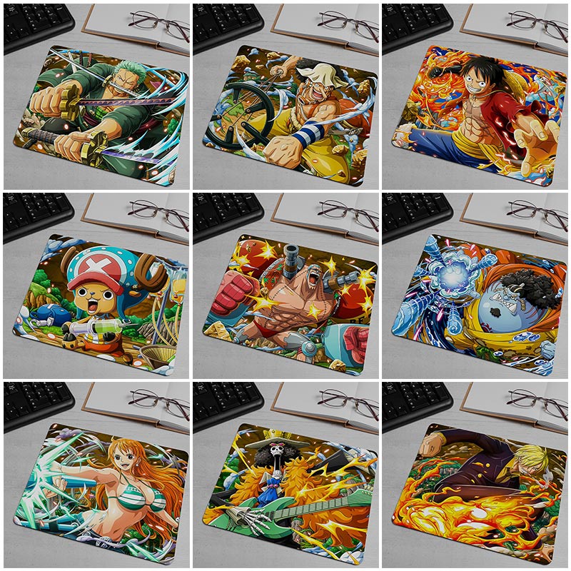 Miếng Lót Chuột, Bàn Di Chuột, Mouse Pad văn phòng size 20x24, 25x30, 30x40 mẫu One Piece nhân vật
