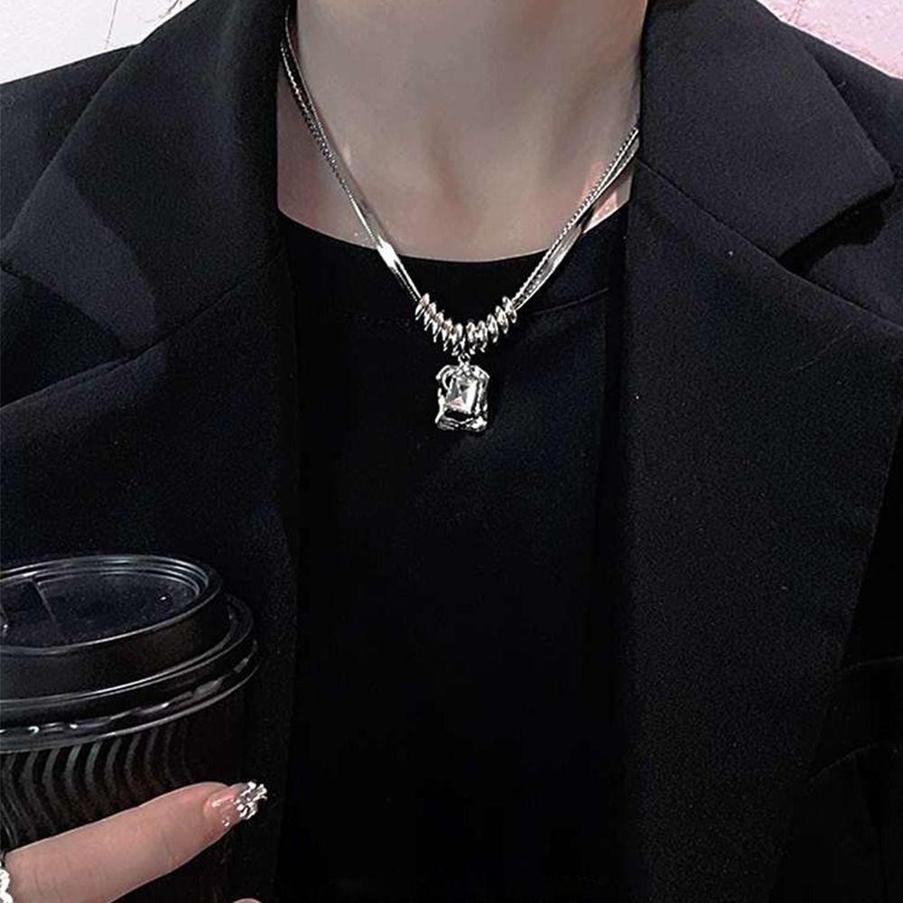 AROMA Vòng cổ Thiết Kế Đơn Giản Phong Cách Punk Thời Trang Cho Nữ