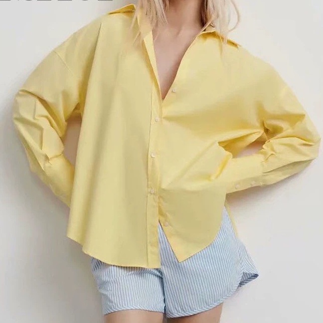 Áo sơ mi dài tay nữ xuất dư ZR