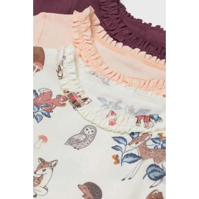 Set 3 áo hoa nhí HM H&M _hàng chính hãng Anh