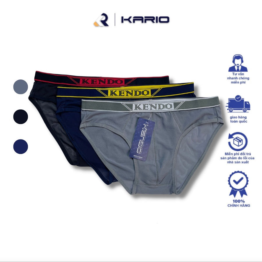 Quần Sịp tam giác Nam KARIO lưới kháng khuẩn, mềm mại, thoáng mát KD10