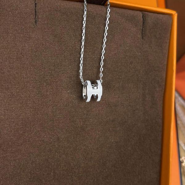 Vòng cổ HERMES Bằng Thép Titan Không Phai Màu Thời Trang Cá Tính Cho Nữ