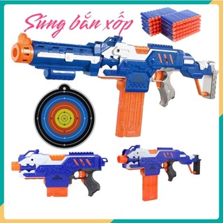 Đồ chơi bắn xốp liên thanh hoạt động pin nhiều mẫu - tặng kèm pin
