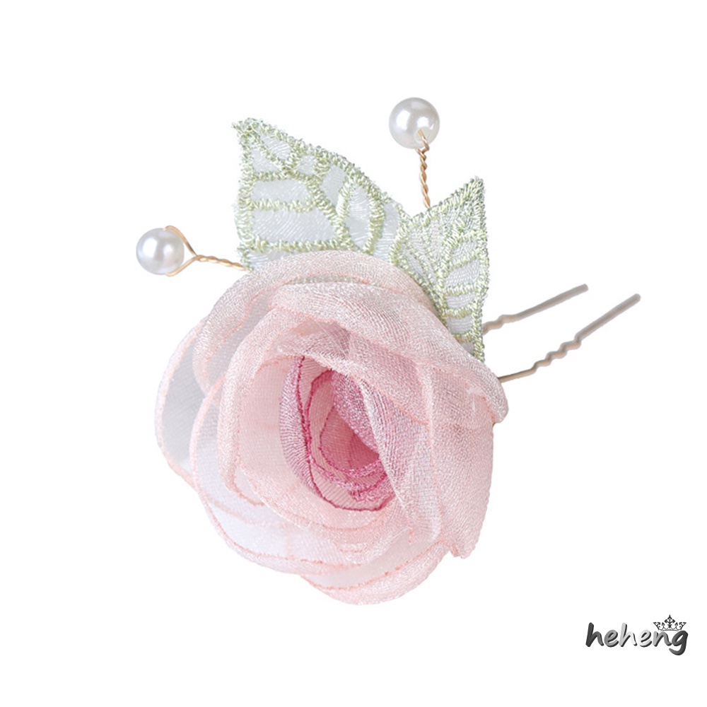 Phụ Kiện Cài Tóc Hình Hoa Hồng Nhiều Màu Sắc Phong Cách Vintage