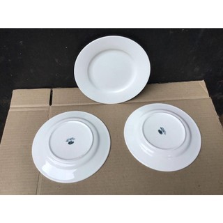 [Ảnh thật] Combo 3 dĩa sứ trắng cao cấp 7inch (17.5cm)