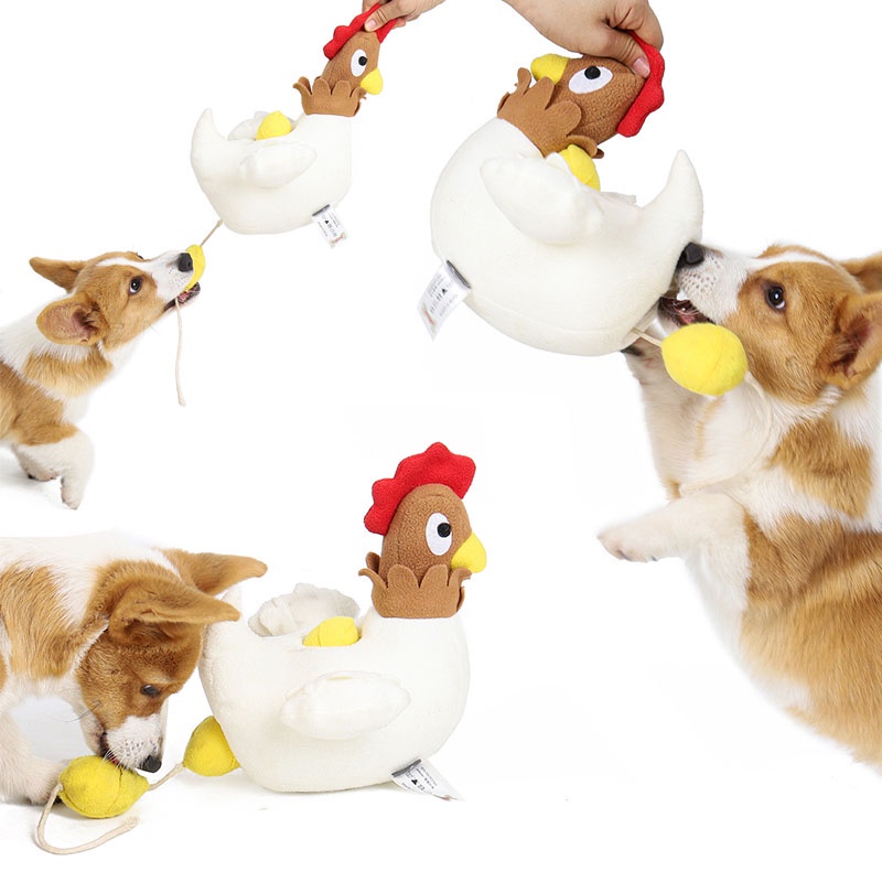 HamshMoc Đồ Chơi Nhồi Bông Mềm Mại Phát Ra Tiếng Kêu Khi Gặm Cho Thú Cưng 10 Tuổi