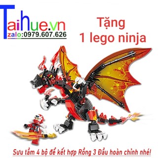 Xếp hình lego rồng kèm chiến binh ninja, mẫu xe thông minh mới