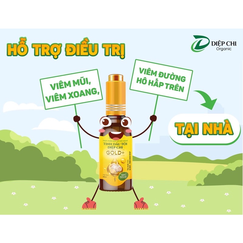 [SALE LỖ DATE 2025] Tinh Dầu Tỏi DIỆP CHI GOLD+ giúp bé tăng đề kháng lọ 30ml - Tiên Tiến Shop