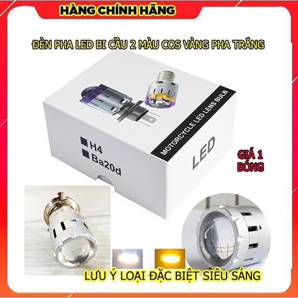 ĐÈN PHA LED   BI CẦU 2 MÀU COS VÀNG PHA TRẮNG SIÊU SÁNG