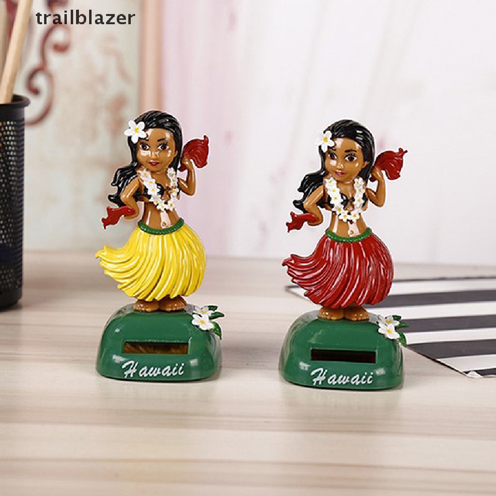 Mô Hình Búp Bê Cô Gái Hawaii Lắc Đầu Bằng Năng Lượng Mặt Trời Dùng Trang Trí Bảng Điều Khiển
