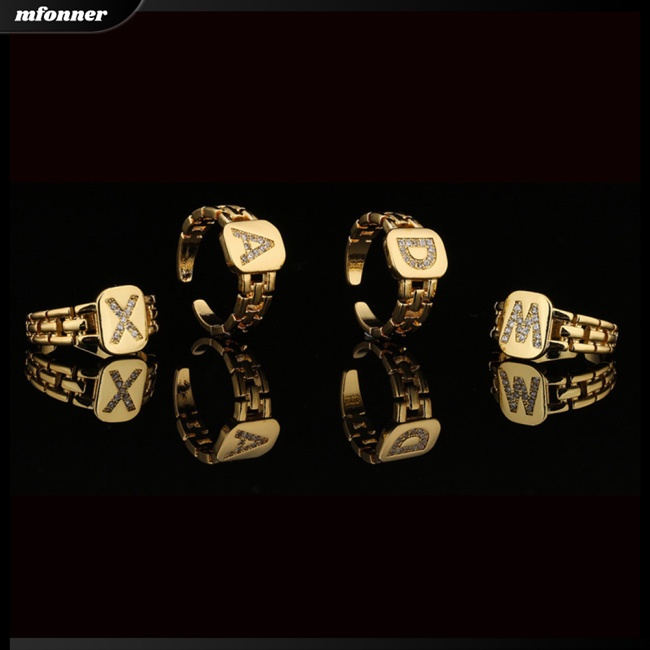 Nhẫn Hở Họa Tiết 26 Chữ Cái Thời Trang Cho Nữ