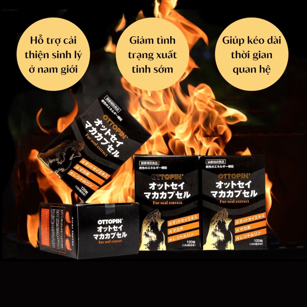 Tăng cường sinh lý nam giới cao cấp Nhật Bản OTTOPIN giảm suất tinh sớm, kéo dài thời gian quan hệ 120 viên Cosme.Beauty