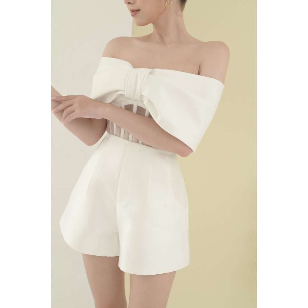 Quần Short Tafta Gân Cạp Cao Tiểu Thư - Le Soleil