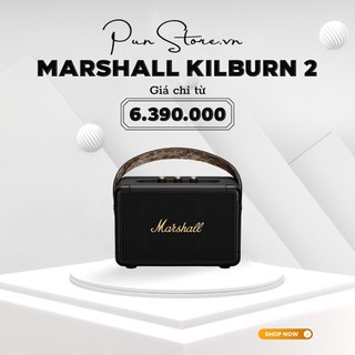 Loa Marshall Kilburn 2 Black & Brass NEW FULLBOX (BH 12 tháng 1 đổi 1). Nghe nhạc thả ga với 20h hoạt động.