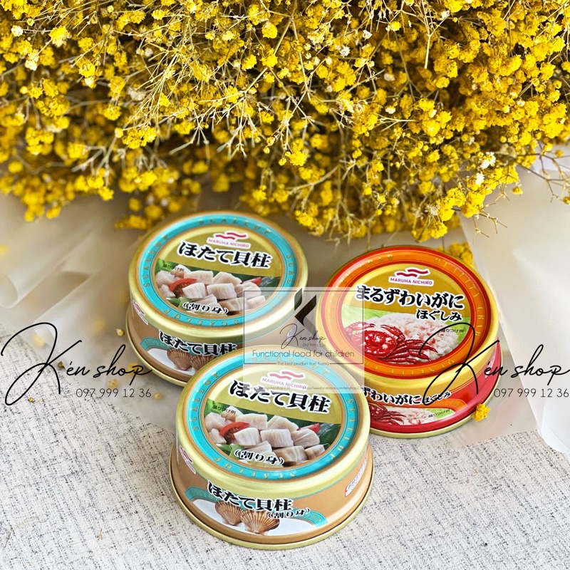 Thịt cua tuyết/sò điệp MARUHA NICHIRO Nhật Bản cho bé ăn dặm