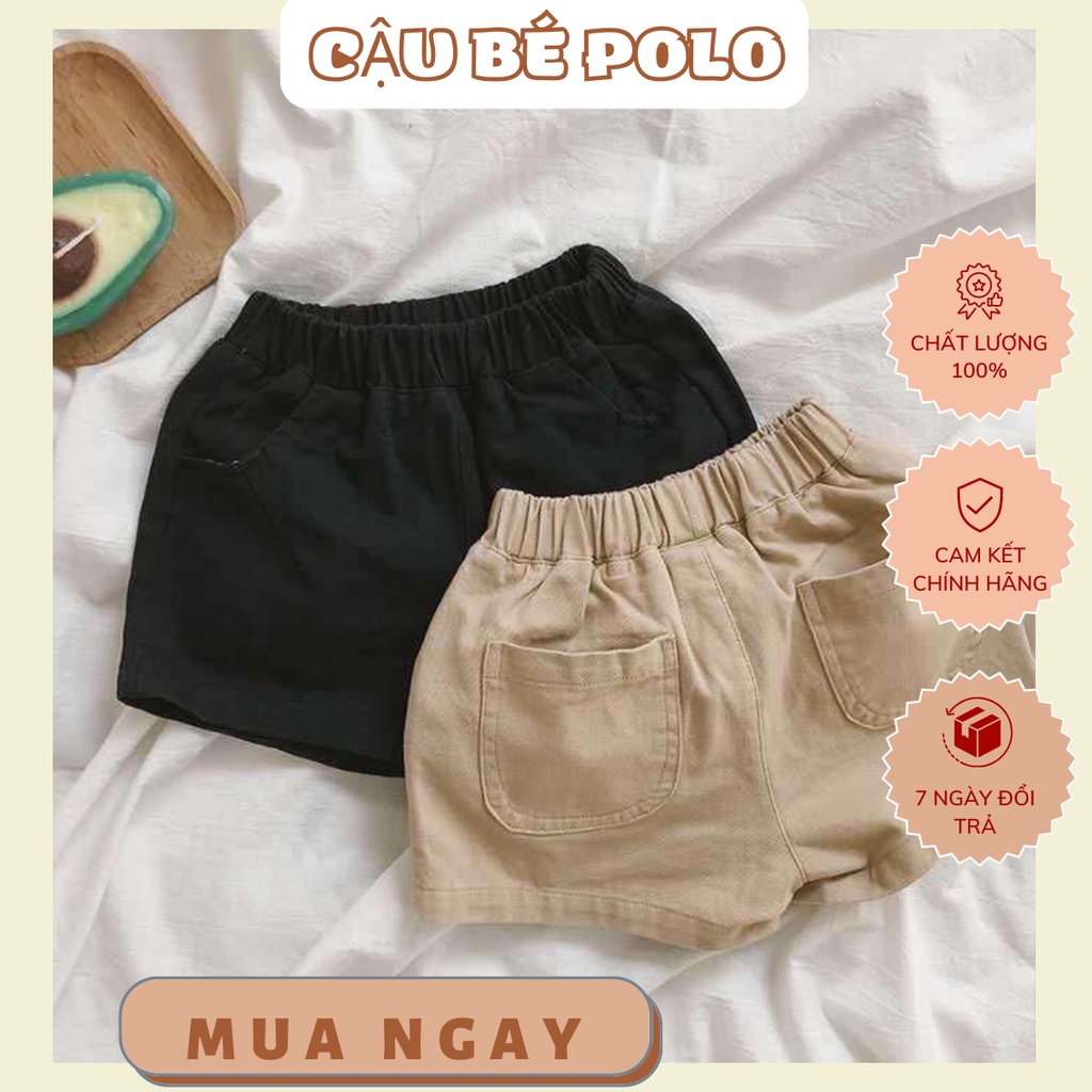 Quần short kaki cho bé trai caubepolo