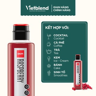 Syrup SHOTT Vị Mâm Xôi (Raspberry) Chai 1 Lít