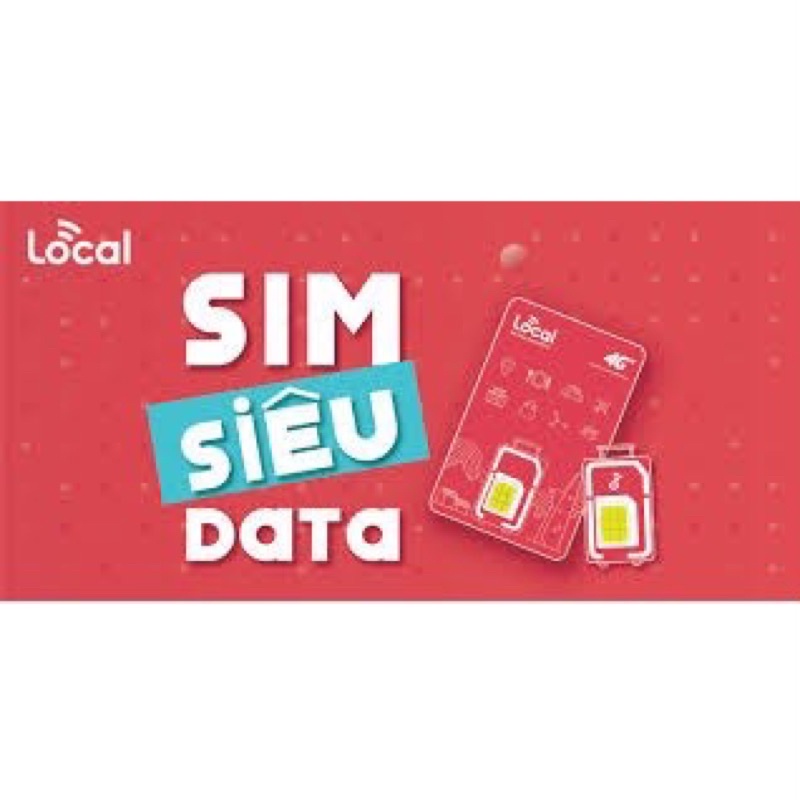 Sim Local 4G siêu Data 90Gb - Sóng Mobifone  Không Giới Hạn DATA Sim Local Mobifone