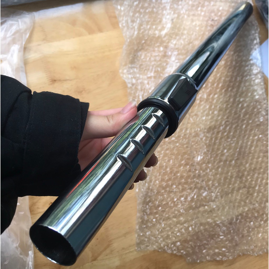 Thanh nối dài ống hút bụi Inox 32mm và 35m, Ống dẫn hướng inox máy hút bụi 30L-60L