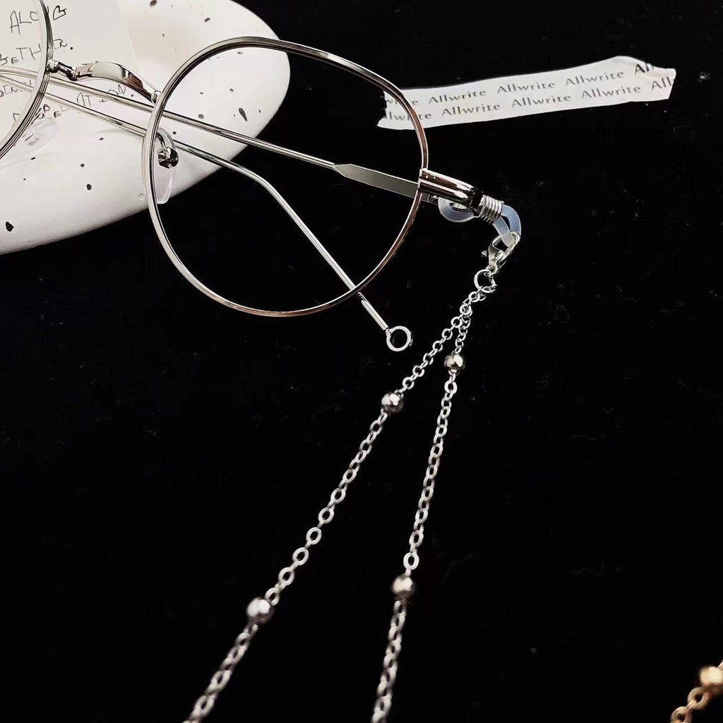 Dây Đeo Mắt Kính Mặt Hình Đôi Cánh Rỗng Bằng Hợp Kim Đơn Giản ins Mới