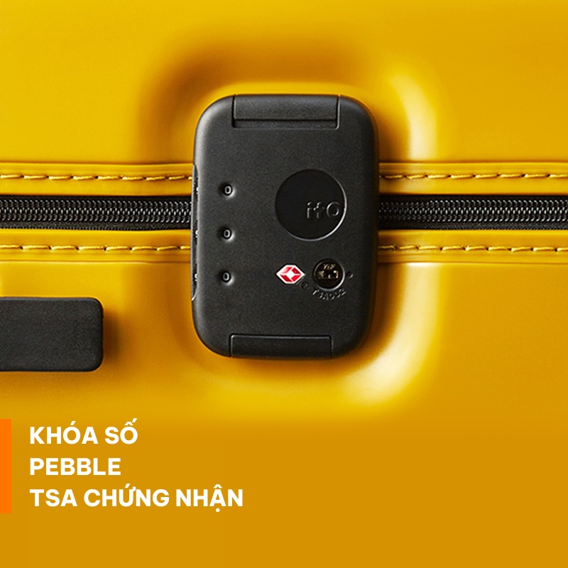 Vali ký gửi ITO Pistachio Plain 28-inch (71 cm) Lightweight Hard Shell khóa TSA