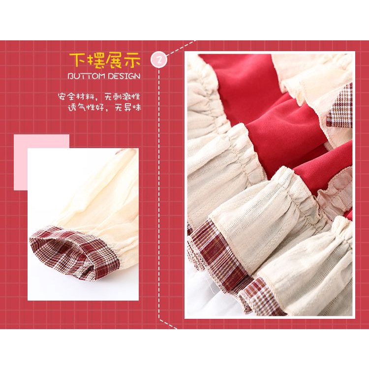 Lolita dress Đầm Công Chúa Tay Dài In Hình Mèo Tinkerbell Phong Cách Lolita Nhật Bản Dễ Thương Thời Trang Mùa Xuân Cho Bé Gái Giao Hàng Nhanh Chóng VW0D