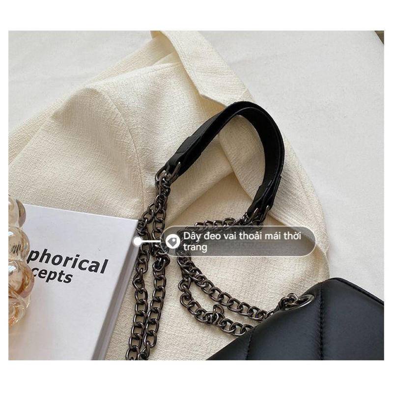 Túi Xách Đeo Vai Phối Dây Xích Phong Cách Thời Trang Mới 2022 Dành Cho Nữ