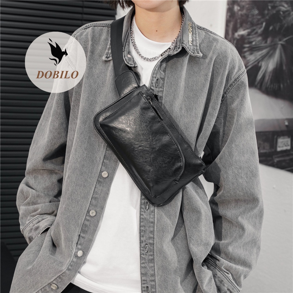 Túi Bao Tử, Túi Đeo Chéo Da Nam Nữ Thời Trang Hàn Quốc Bg03