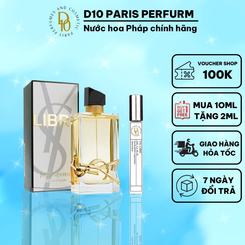 Nước hoa mini chính hãng Yves Saint Laurent Libre Eau de Parfum. Nước hoa nữ thơm lâu.