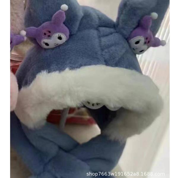 Ns3 Sanrio Kuromi set Ba Món Găng Tay Mũ Khăn Choàng Lông Dày Mềm Giữ Ấm Mùa Đông Làm Quà Tặng Cho Bạn Gái