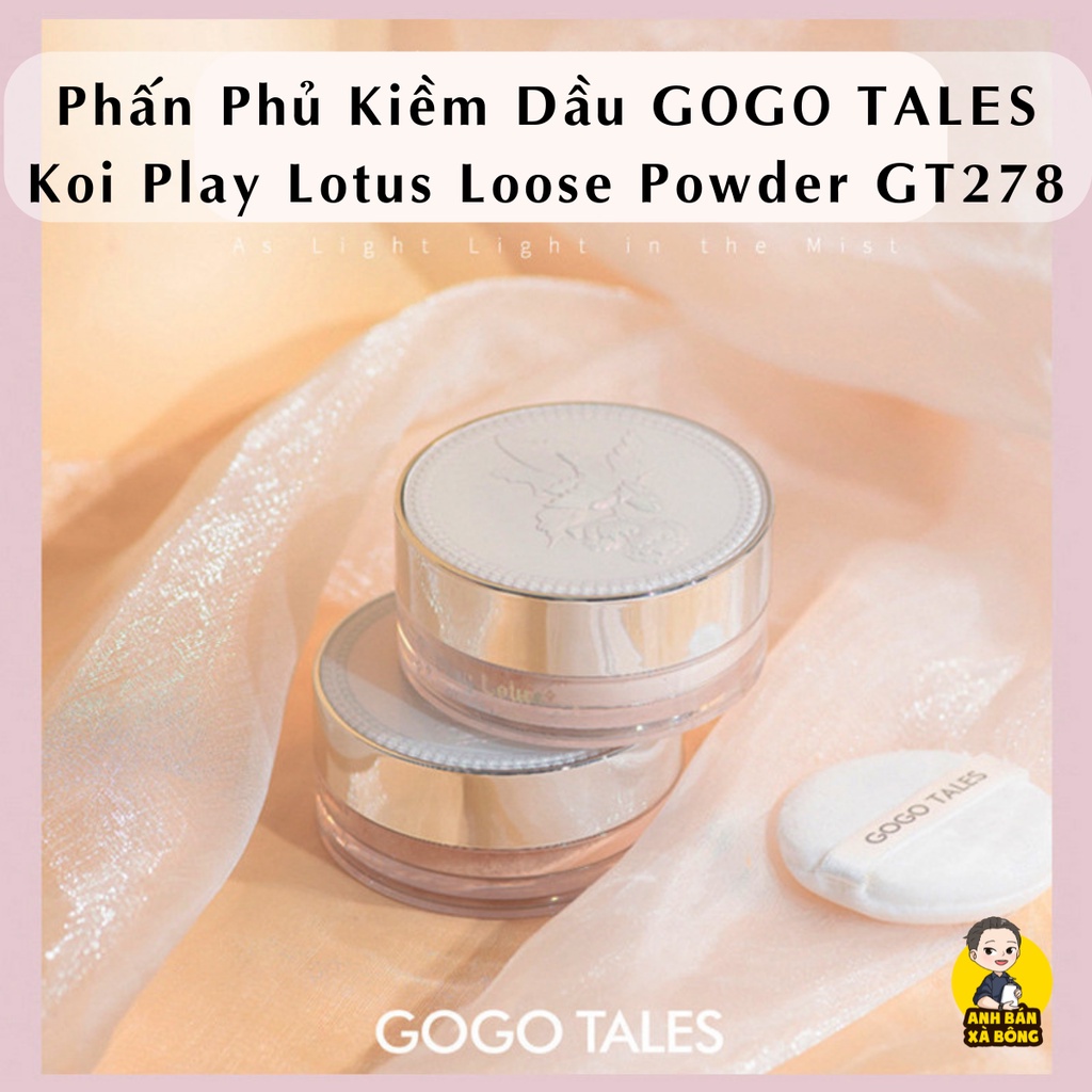 Phấn Phủ Kiềm Dầu GOGO TALES Koi Play Lotus Loose Powder GT278