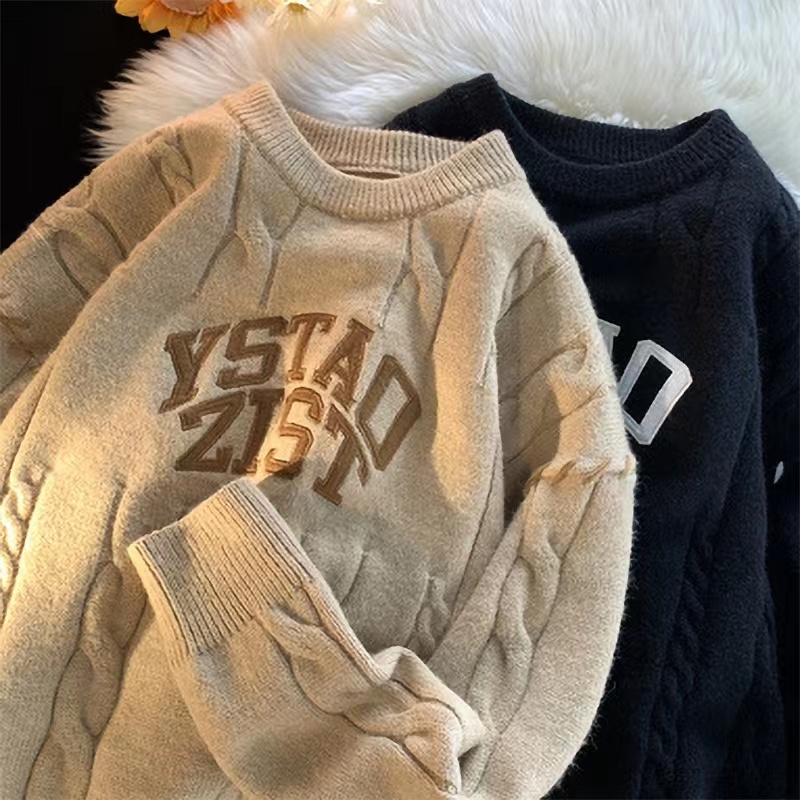Áo len trung tính đơn giản simple áo sweater form rộng unisex fashion áo len nam phong cách hàn quốc áo len nữ harajuku áo sweater dệt kim basic áo sweater dệt ki