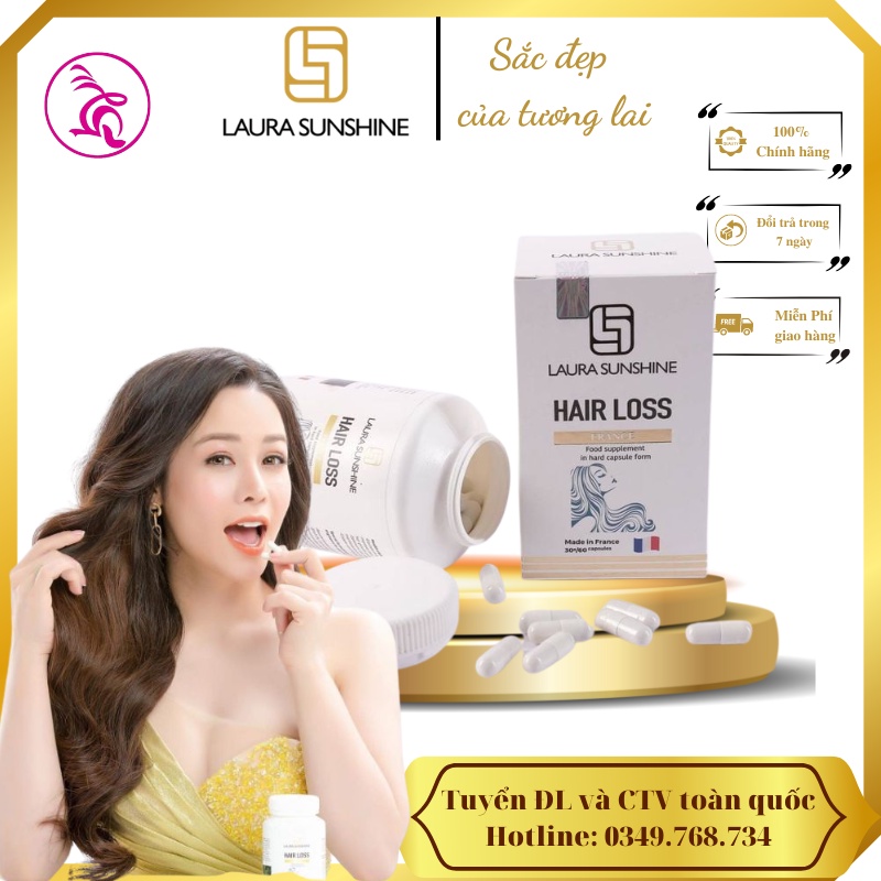 Viên uống mọc tóc, ngăn ngừa rụng tóc HAIR LOSS Laura Sunshine Nhật Kim Anh