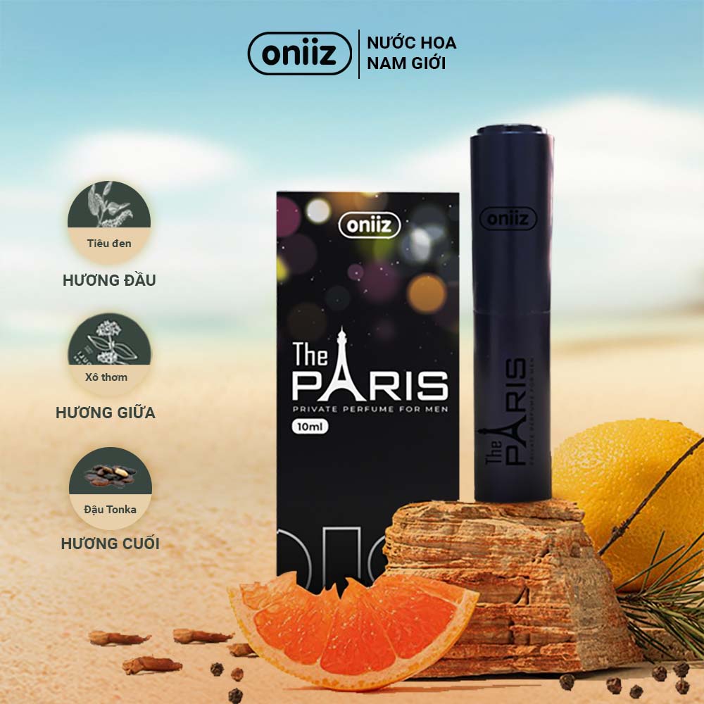 Oniiz Scent - Nước hoa vùng kín nam giới THE PARIS ngọt ngào tinh tế - Chai xịt 10ml