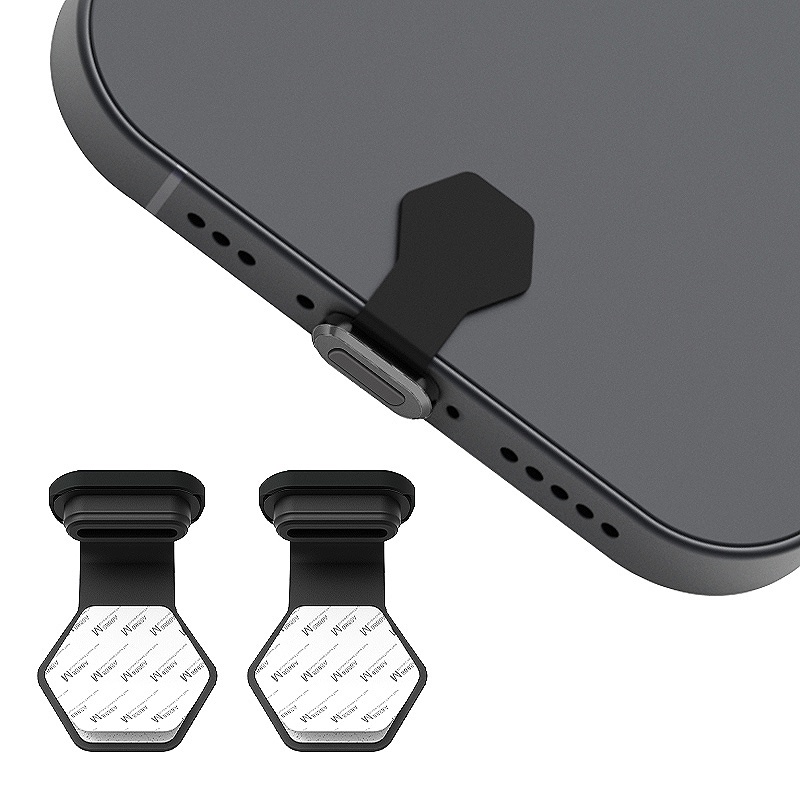 Nắp Đậy Cổng Sạc Chống Bụi Chống Nước Bằng Silicon Cho IPhone Type-C Hình Gấu / Đám Mây / Mèo / Gấu Lầu Năm Góc