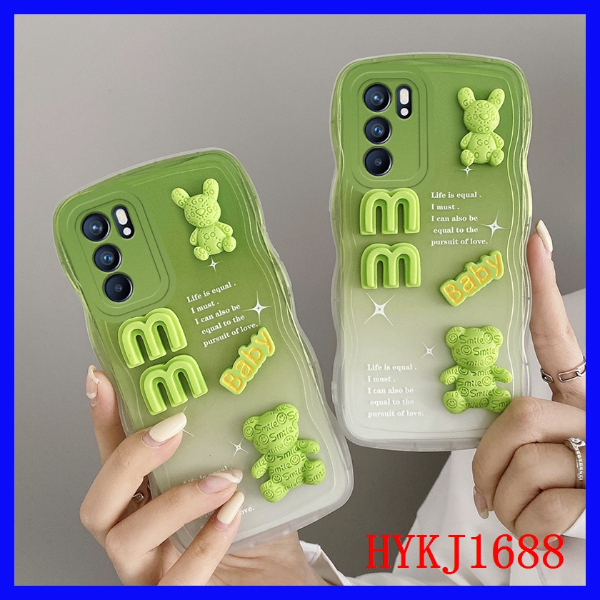 Ốp lưng OPPO Reno6 5G Ốp lưng Điện Thoại tpu Dẻo Họa Tiết Lượn Sóng Độc Đáo Thời Trang Cho OPPO Reno 6 Reno6 5G GZ