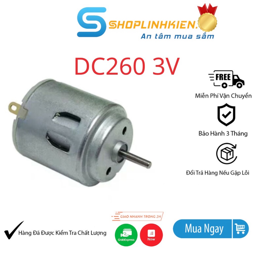Động Cơ DC260 motor 260 3V 6V 7.4V mô tơ DC sử dụng DIY - Shop Bảo Anh