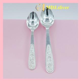 Thìa bạc nguyên chất, muỗng bạc MĐJ653
