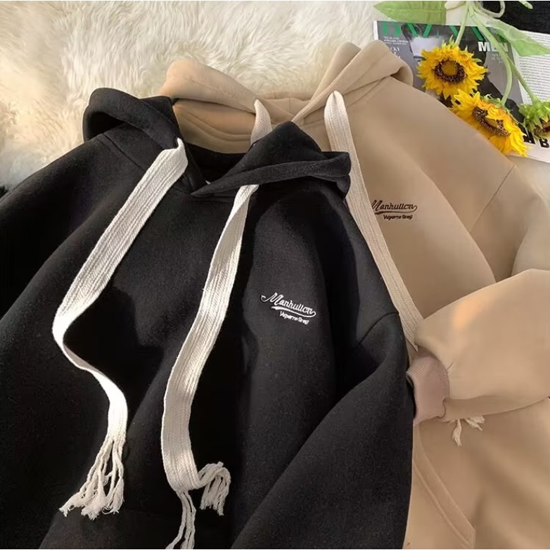 Áo hoodie nam thiết kế đơn giản thời trang 2023 cho cặp đôi oversize áo nỉ bông thời trang nam nữ áo hoodie form rộng unisex