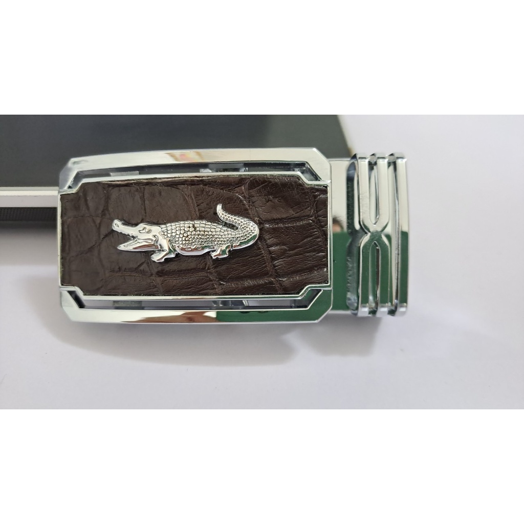 Mặt khóa dây nịt Nam da cá sấu thật 100% - Đầu khóa thắt lưng Hợp kim cao cấp