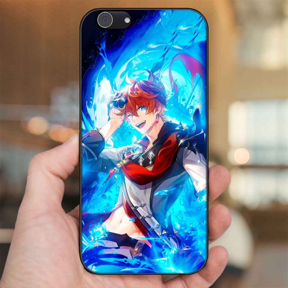 Ốp lưng Vivo Y53, Y69, Y71, Y81, Y83 viền đen in hình Tartaglia Childe Genshin Impact